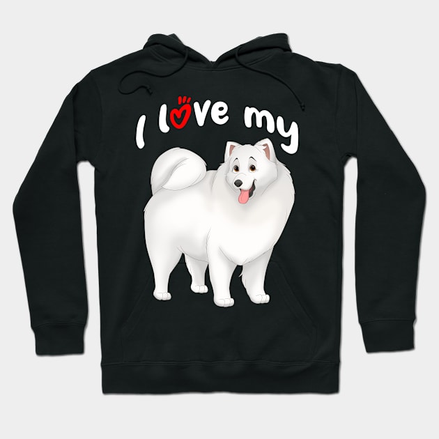 I Love My Samoyed Dog Hoodie by millersye